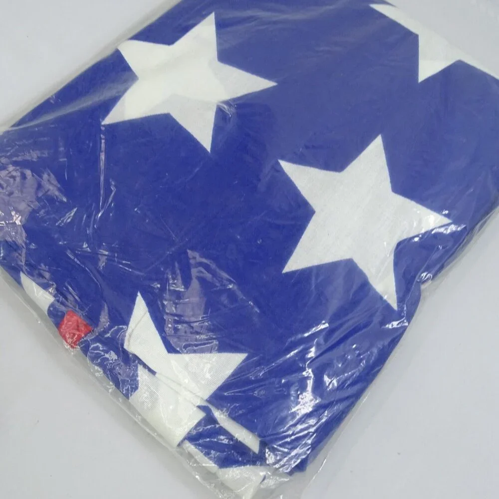 New Vintage Flag Stars American Bedspread 2 Pillow Case Shams Twin Size Everwear